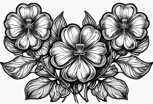 Irish clover tattoo idea