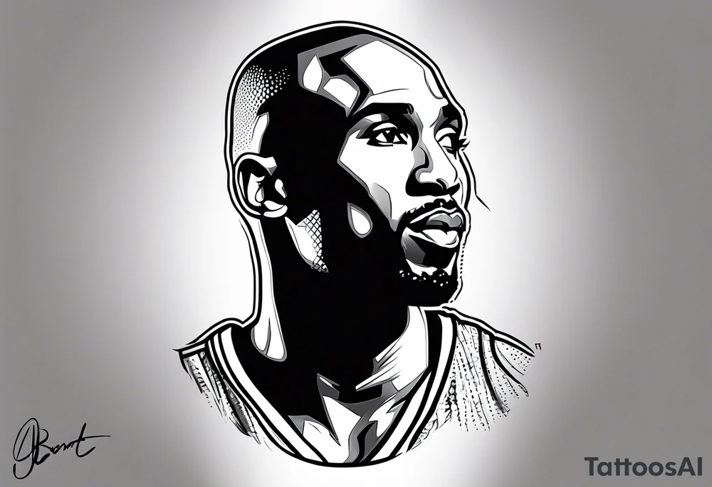 Kobe Bryant logo tattoo idea