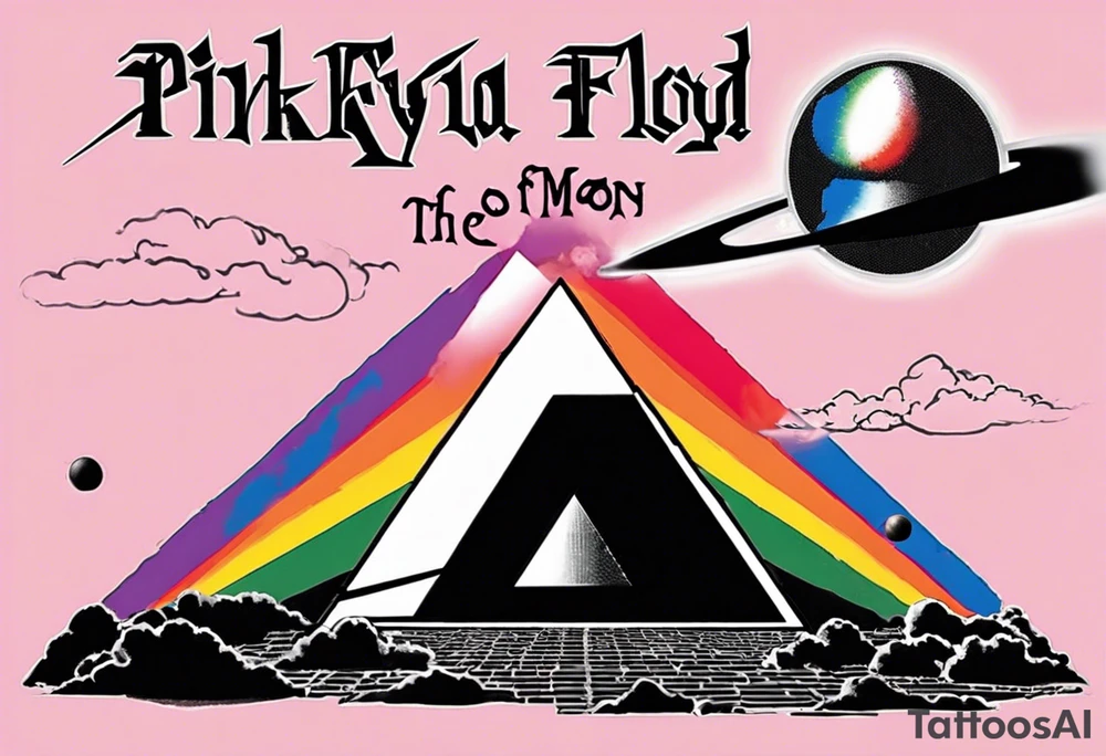 Pink Floyd album cover dark side of the moon. Gay pride tattoo idea