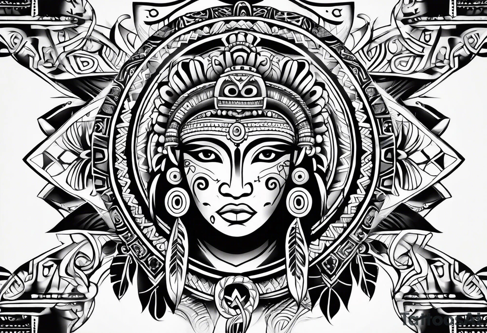 Taino tribal tattoo idea