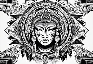 Taino tribal tattoo idea