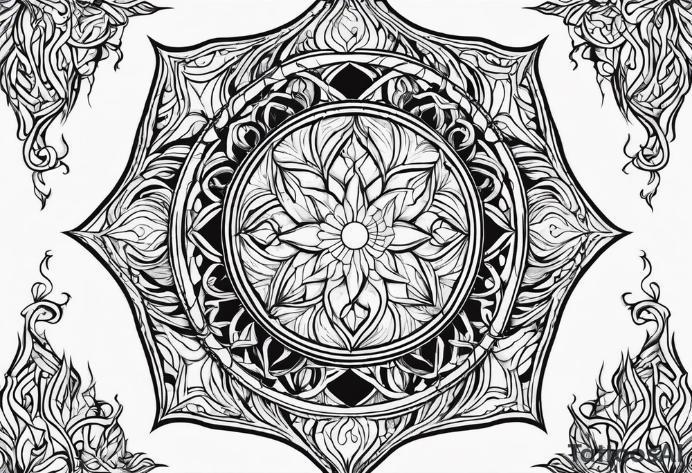 Flames, the symbol of Lucifer ,simple tattoo idea
