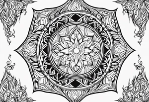 Flames, the symbol of Lucifer ,simple tattoo idea
