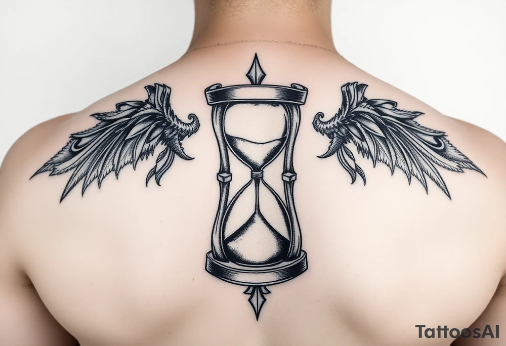 Knight hourglass tattoo idea