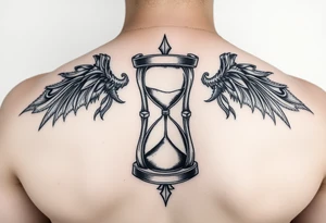 Knight hourglass tattoo idea