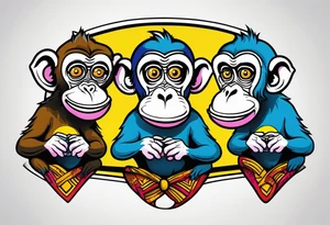 see no evil talk no evil hear no evil monkeys tattoo idea