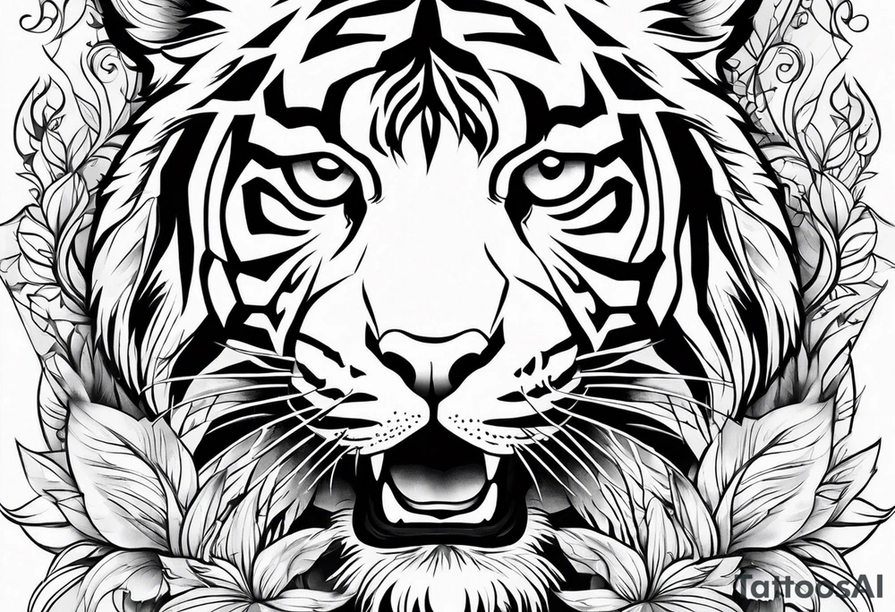 tiger tattoo idea