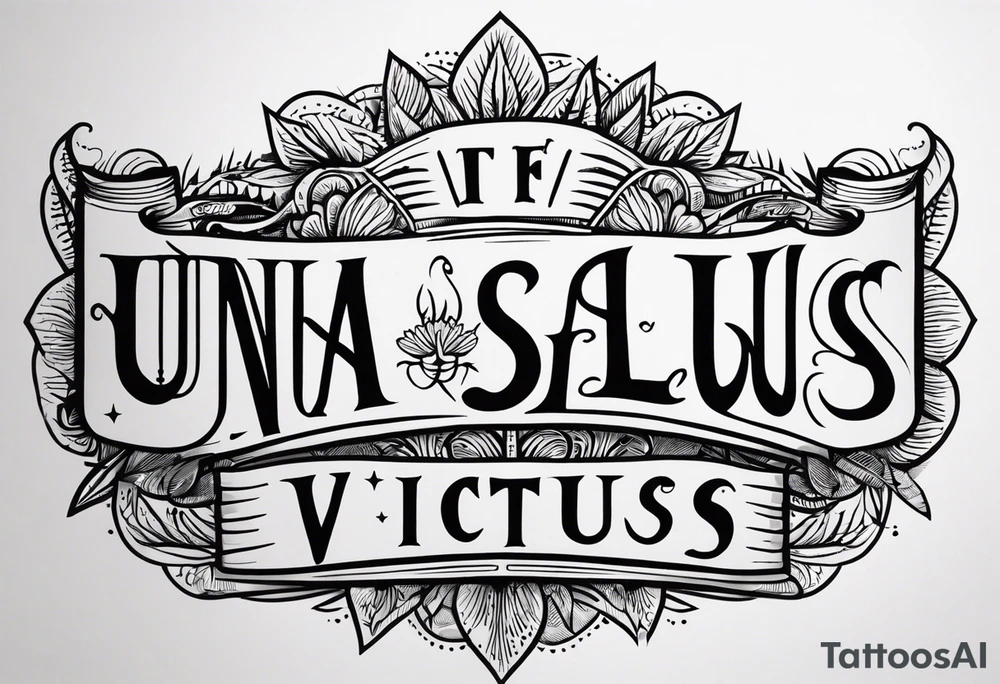 una salus victus tattoo idea