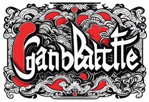 the word ganbatte from japan tattoo idea
