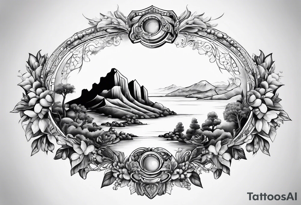 The Map of calabria tattoo idea