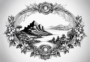 The Map of calabria tattoo idea