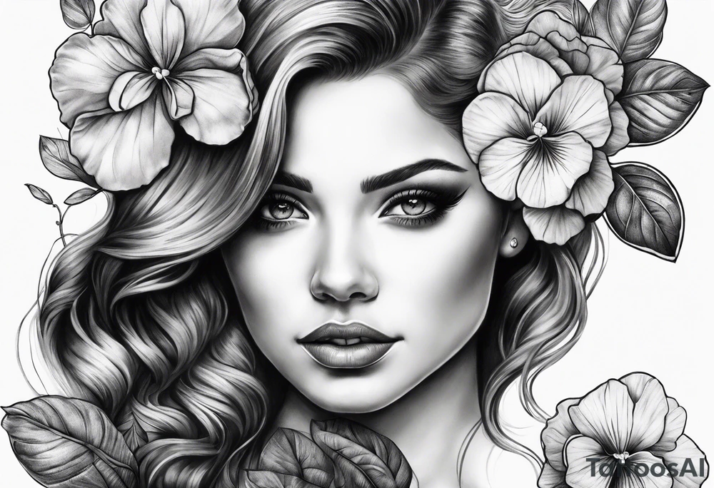 Violets tattoo idea