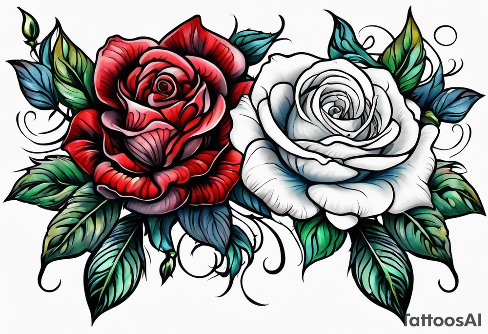 rose tattoo idea