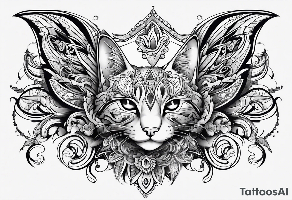 Legendary catana tattoo idea