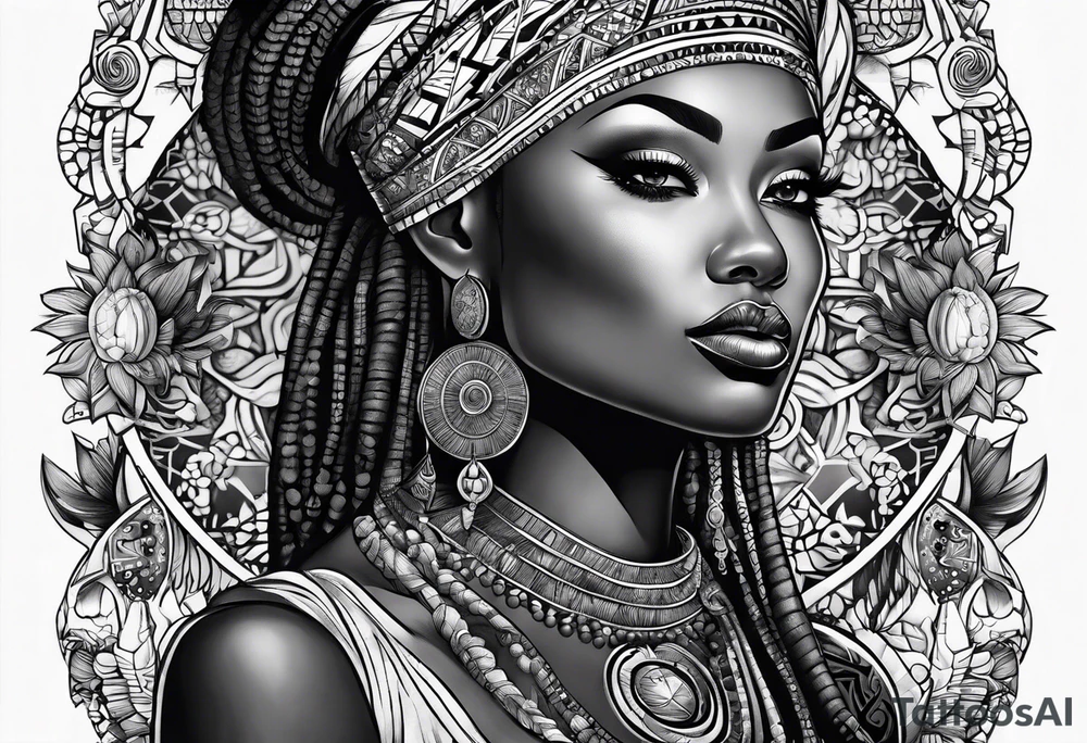 divindades africanas tattoo idea