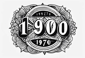 "1970" wrist tattoo tattoo idea