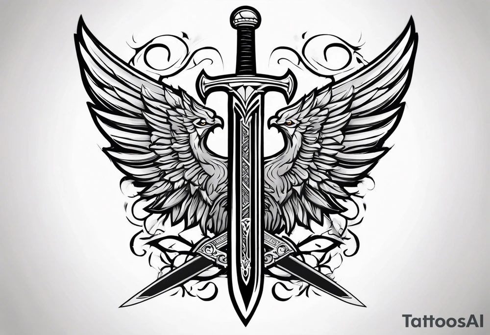 Valhalla
sword armour tattoo idea