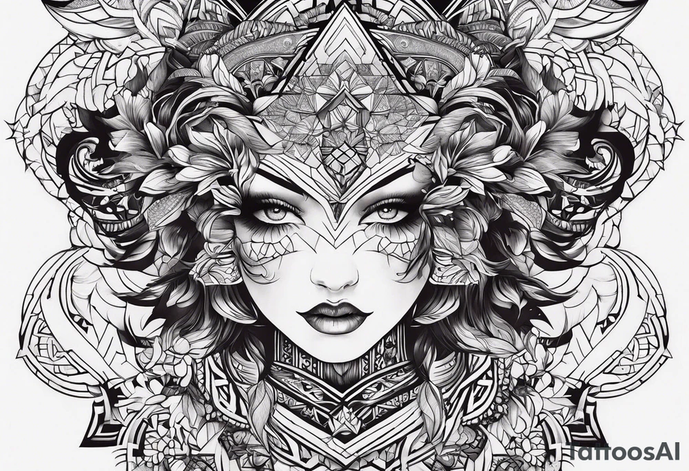 Свободный сильный высокий патриот tattoo idea