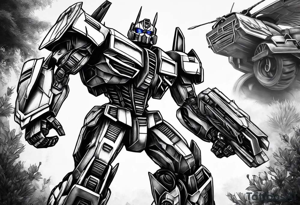 Transformers bumblebee tattoo idea