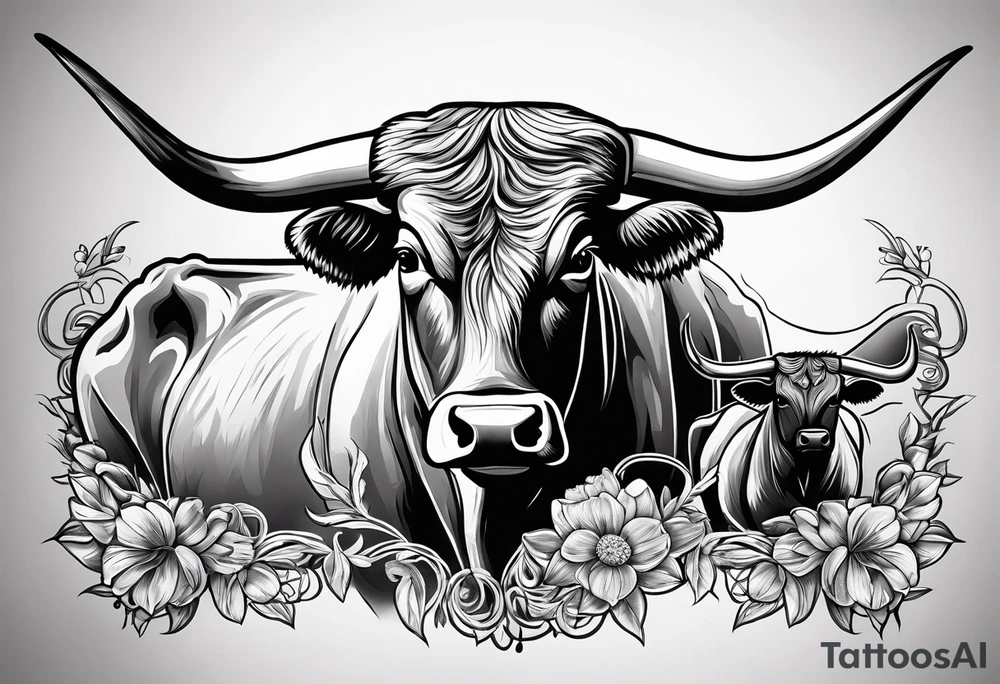 Texas longhorns and A&M aggies tattoo idea