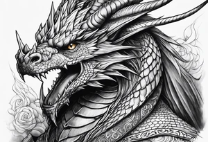 Wizard dragon tattoo idea
