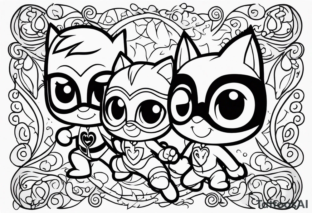 Pj masks tattoo idea