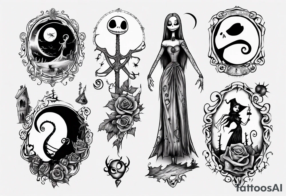 Nightmare before Christmas Sally tattoo idea