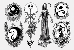 Nightmare before Christmas Sally tattoo idea