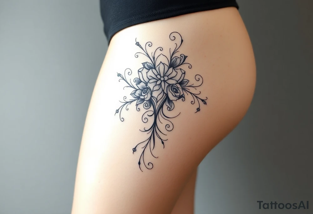 Sexy thigh tattoo tattoo idea