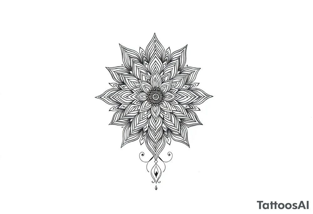 mandala ja shamaani tattoo idea