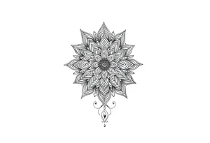 mandala ja shamaani tattoo idea