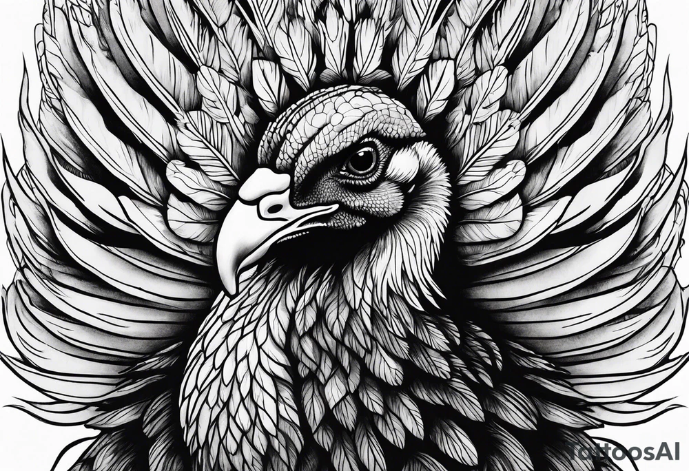 Wild turkey tattoo idea