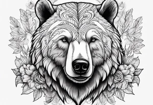 white bear tattoo idea