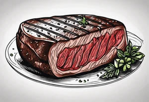 STEAK tattoo idea