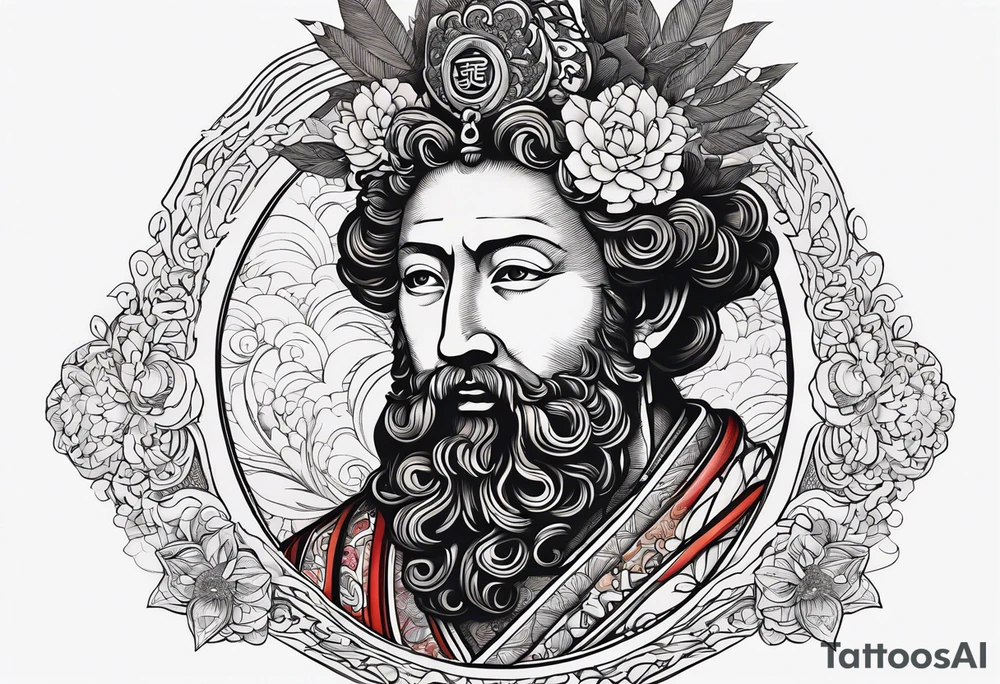A picture of Marcus Aurelius tattoo idea