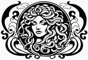 Simple Medusa tattoo idea