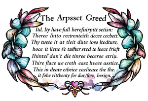 The Apostles Creed tattoo idea