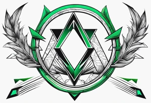 the green arrow tattoo idea