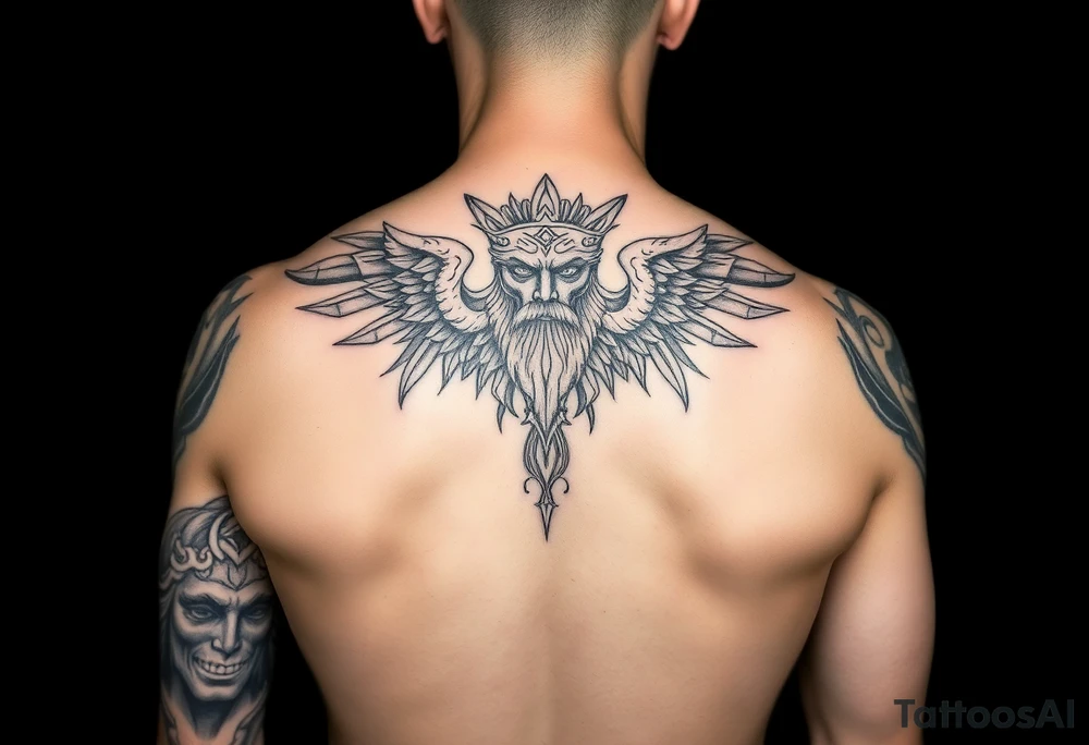 gods arm sleeve tattoo idea