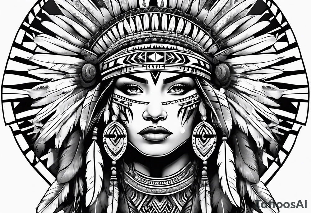 native american tattoo idea