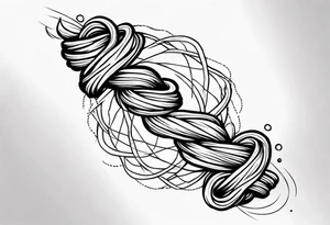 Sailor Twisted rope around forearm tattoo idea
