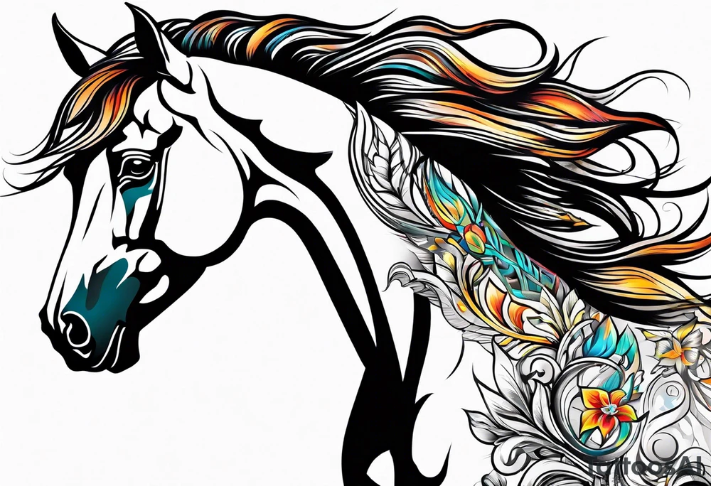 horse tattoo idea