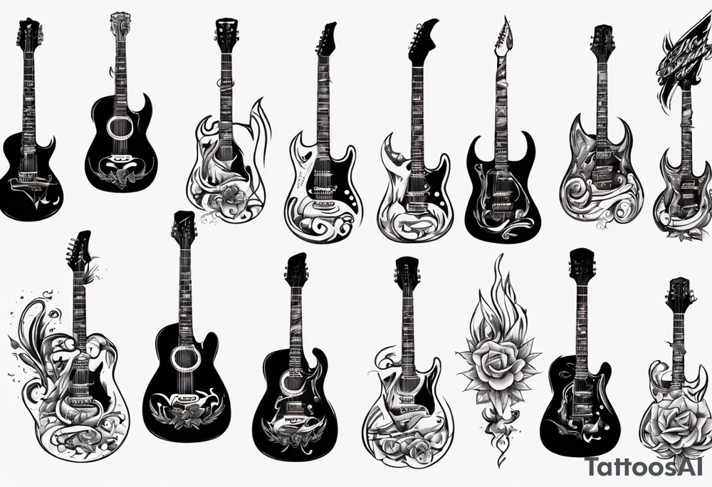 Guitar lyrics dad tattoo idea