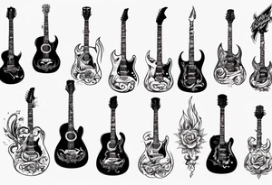 Guitar lyrics dad tattoo idea