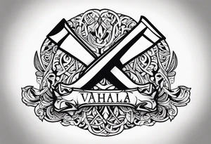 Valhalla axe tattoo idea