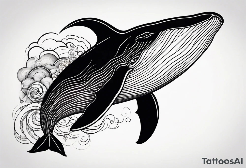 Create a tattoo with à dark whale tattoo idea