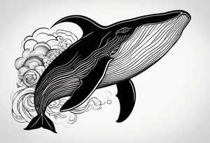 Create a tattoo with à dark whale tattoo idea