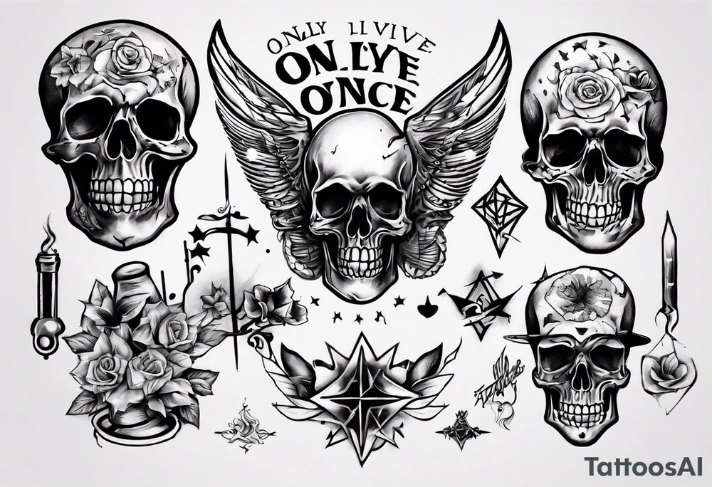 only live once tattoo idea