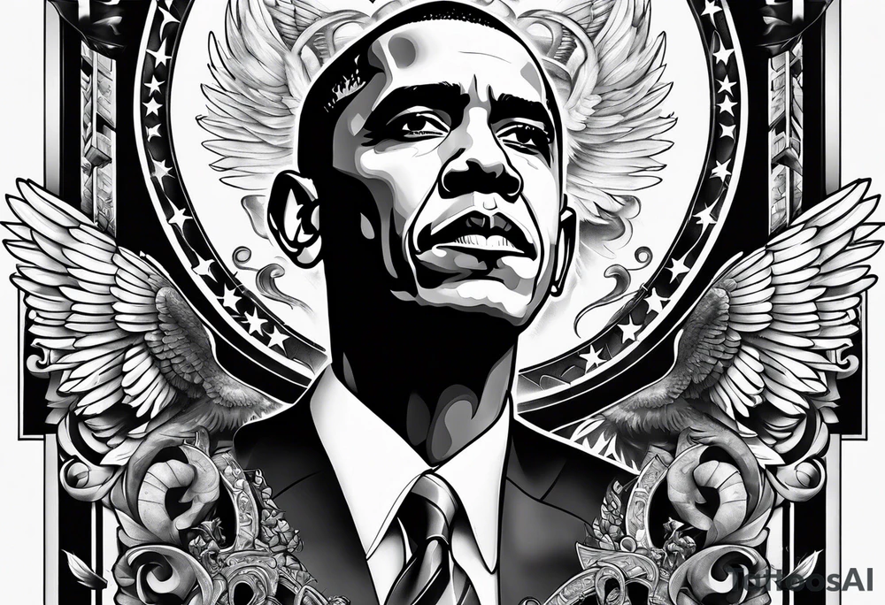 obama gangster tattoo idea