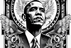 obama gangster tattoo idea